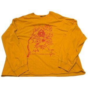 Women's Yellow & Orange Old Blood Noise Endeavors Cropped Tee sz XXL